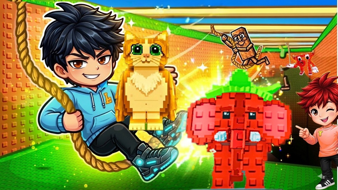 SWING OBBY PARA BRAINROT  | LUCK THEO BLOX #roblox #brainrot
