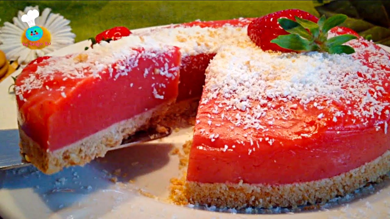 💚 PREPARA este POSTRE DE FRESA con MAIZENA para SAN VALENTÍN🍓POSTRE de DELICIA TURCA sin HORNO