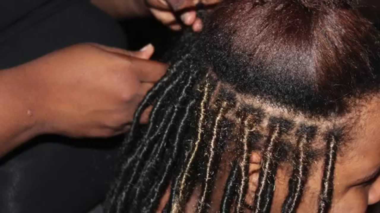 how to install premade reusable faux locs dreadlock extensions by Chocletdi