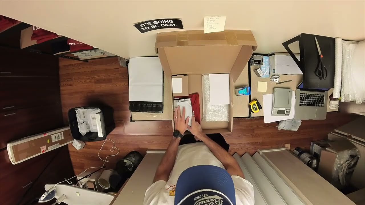 Come with me to pack merch orders ¯\_(ツ)_/¯