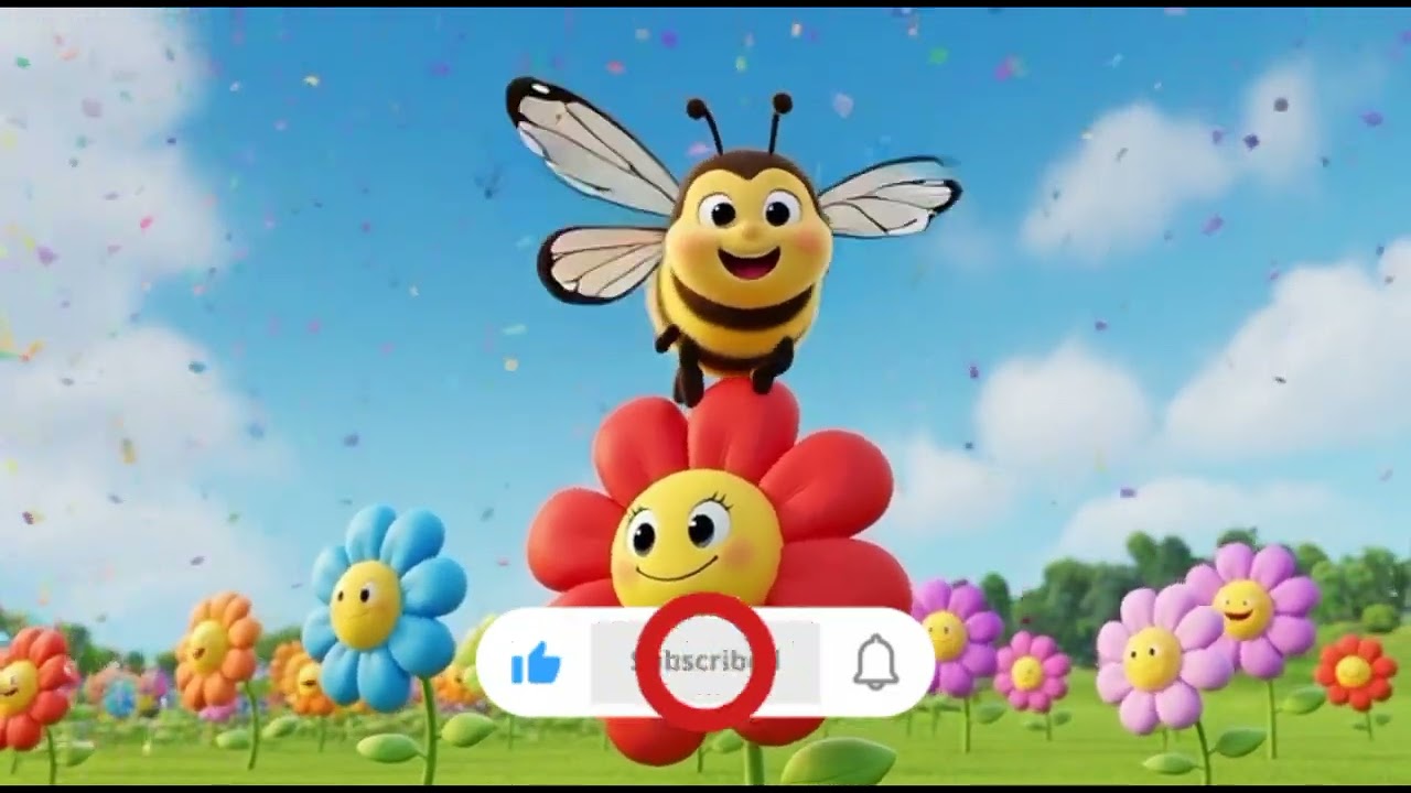 Buzzy Bee 🐝 | Fun Kids Dance Rhyme | 1-Minute Nursery Song