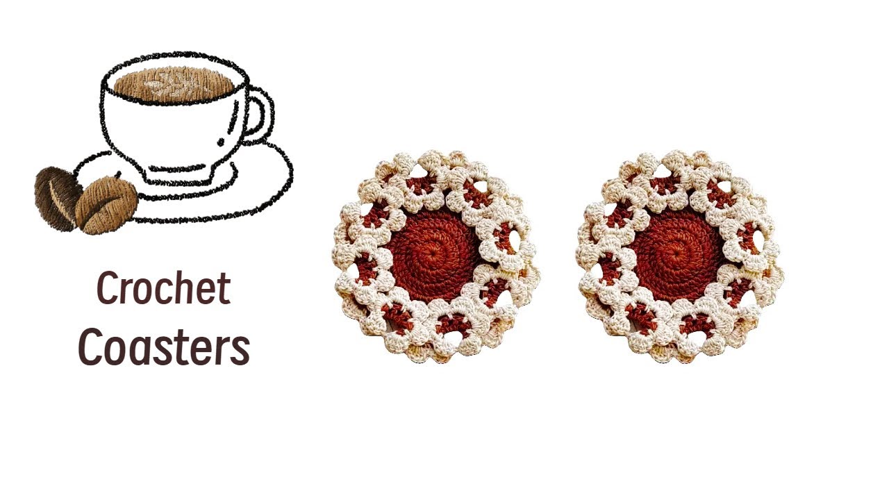Crochet Flower coaster