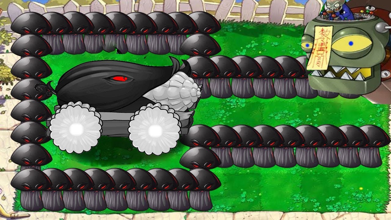 Doom Three Cob Cannon vs Doom Shroom vs Dr.Zomboss Giga - Plants vs Zombiea Hack