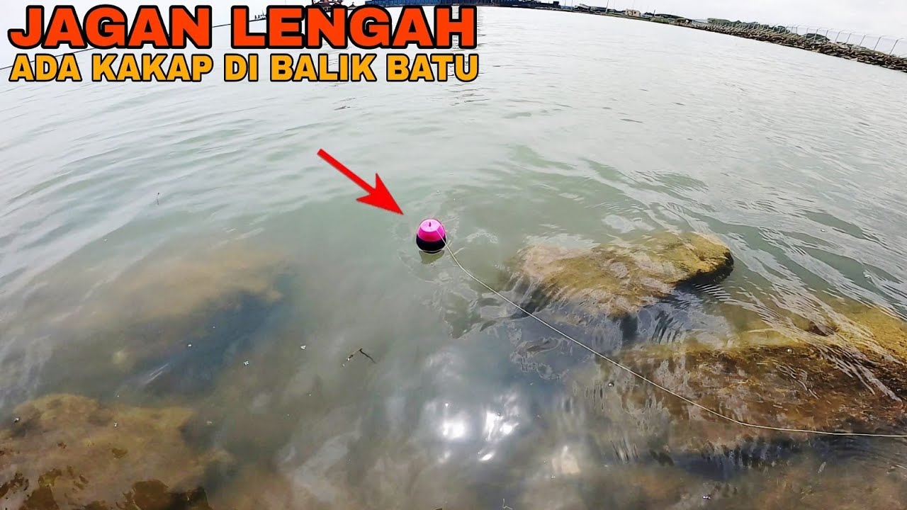 NGERI..!! Di Balik Batu Ini Jadi Sarang Kakap Putih || Dam Ijo Pltu Lontar