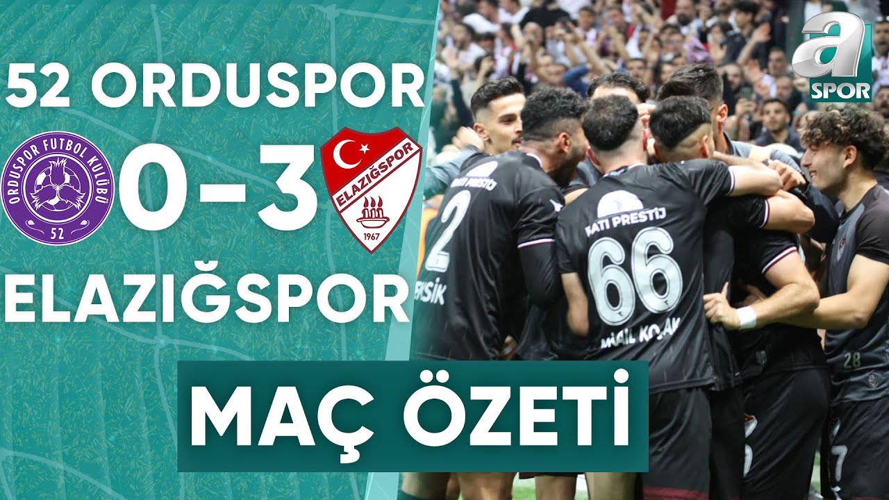 52 Orduspor FK 0 - 3 Elazığspor MAÇ ÖZETİ ( TFF 3. Lig Play-Off Final Maçı) / 25.05.2024