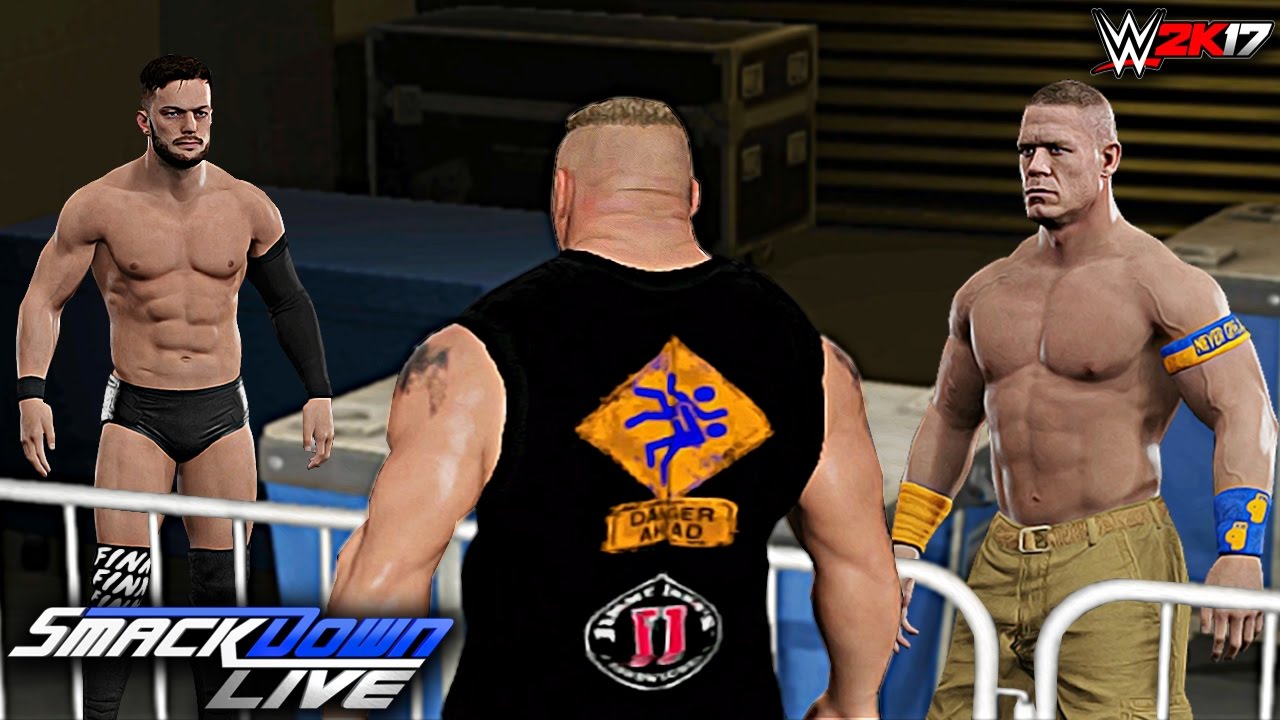 WWE 2K17 Custom Story - Brock Lesnar Confronts Finn Balor ft. John Cena! SmackDown Live 2017
