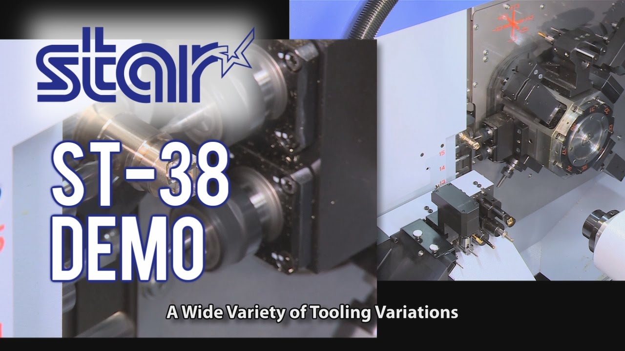 Star Micronics ST-38 Sliding Head Lathe Video Demonstration (Sept 2013)