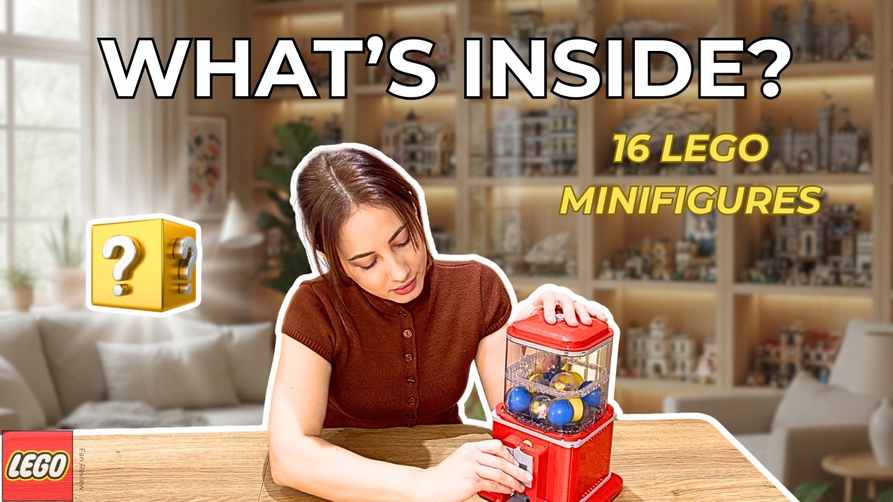 Opening 16 LEGO Minifigures from the Vending Machine | Unboxing & Reactions