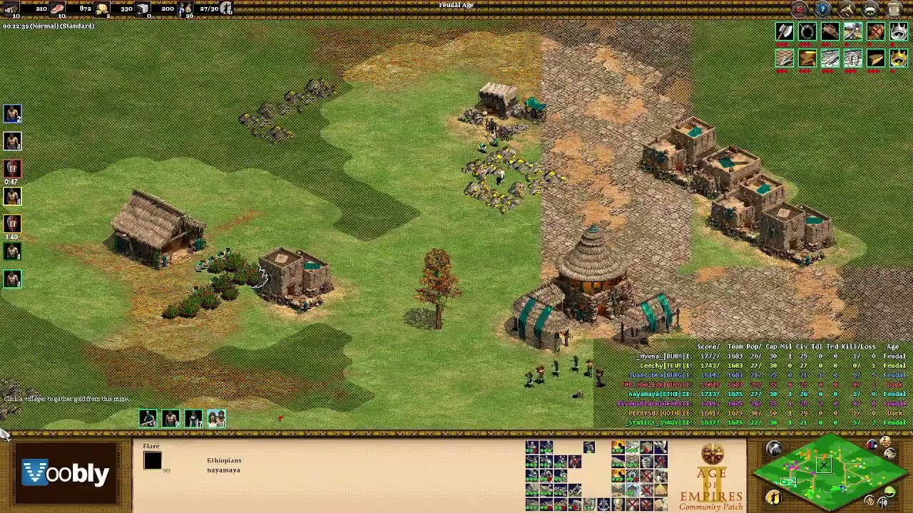 Voobly AOE2 1.6: BF Lord, командная игра 4 на 4