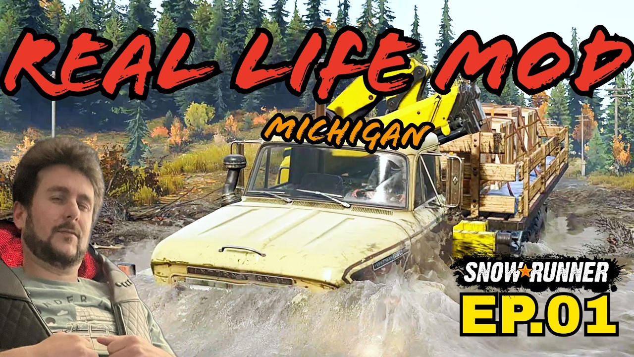 Real Life Mod | Michigan | Achievement Hunting | Snowrunner | Live | Mod | Chill Stream