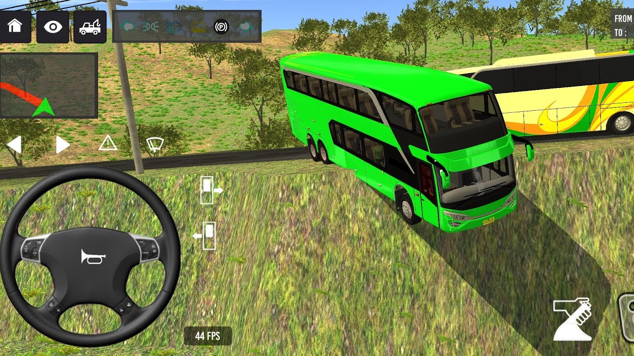 Euro Bus Driving Game Public Transportation 2024 -  Indonesia Bus Simulator Android Gameplay #1882