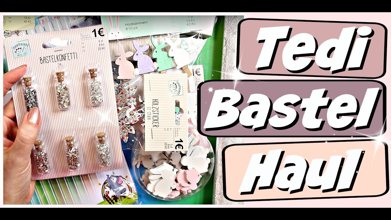 TEDI Haul Video 2020 - Bastelbedarf f&uuml;r Bastelideen basteln mit Papier - 9999 Dinge