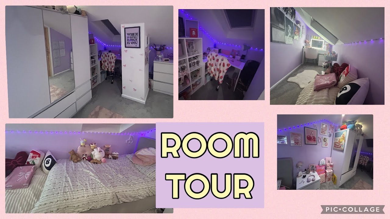 UPDATED ROOM TOUR!!! 💜🛏️🍒🎱 