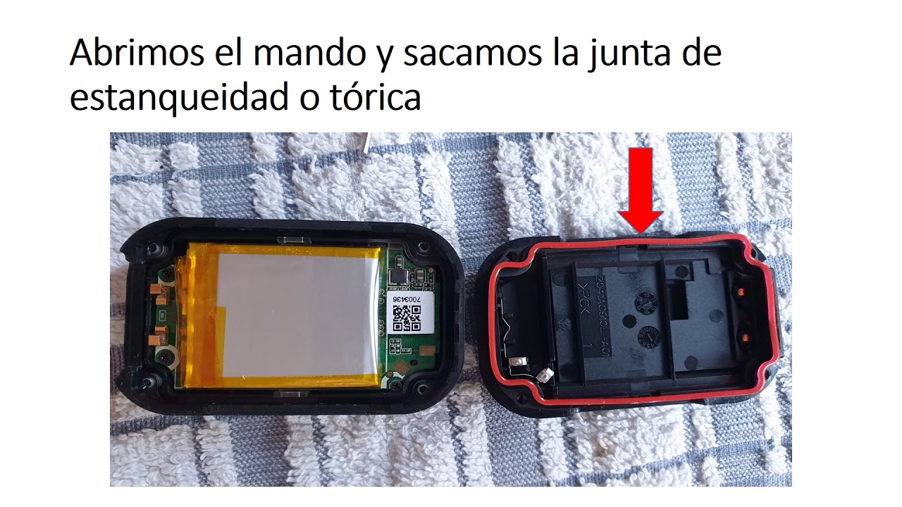 sustitucion de la batería modelo ARMTE-001 en el control remoto  gopro