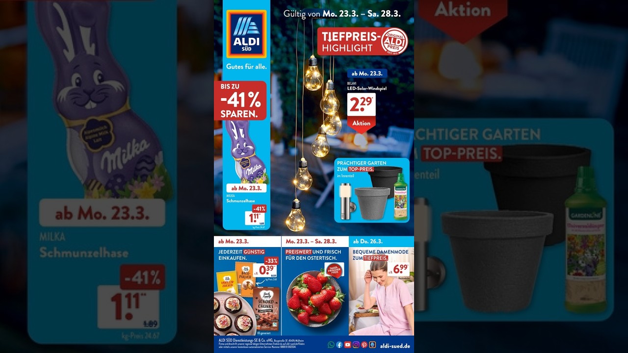 Aldi Süd Prospekt Angebote ab 23.03.2026
