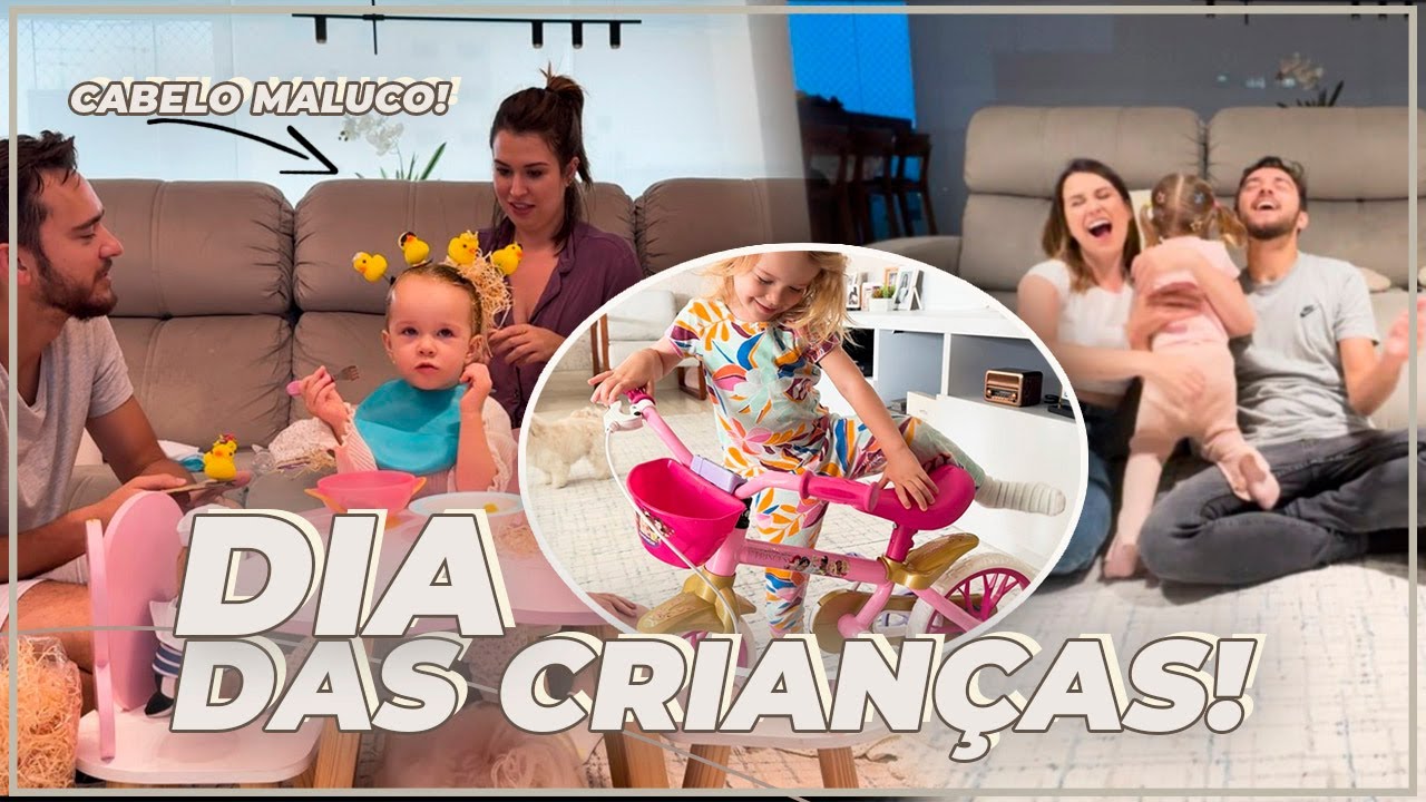 VLOGÃO: SEMANA DA CRIANÇA + SURPRESA PRA GIGI, CABELO MALUCO E MUITA DIVERSÃO