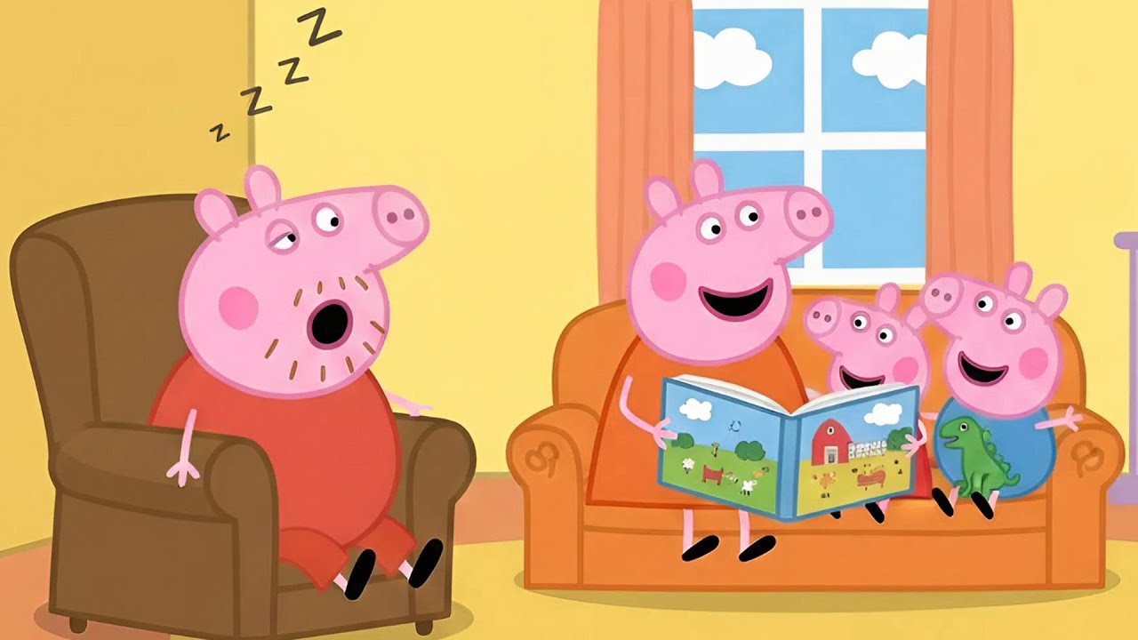 Peppa Pig’s Quiet Story Hour 🌙📘|  A Calm Moment Before Sleep | Peppa Pig Funny Animation
