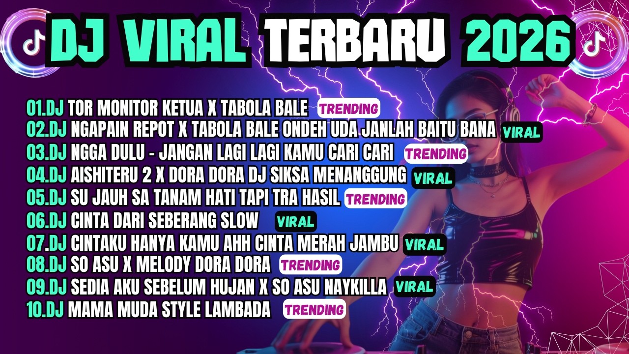 KUMPULAN DJ TIKTOK TERBARU 2026 VIRAL🎵 DJ TOR MONITOR KETUA X TABOLA BALE 🎵 SLOW FULL SONG