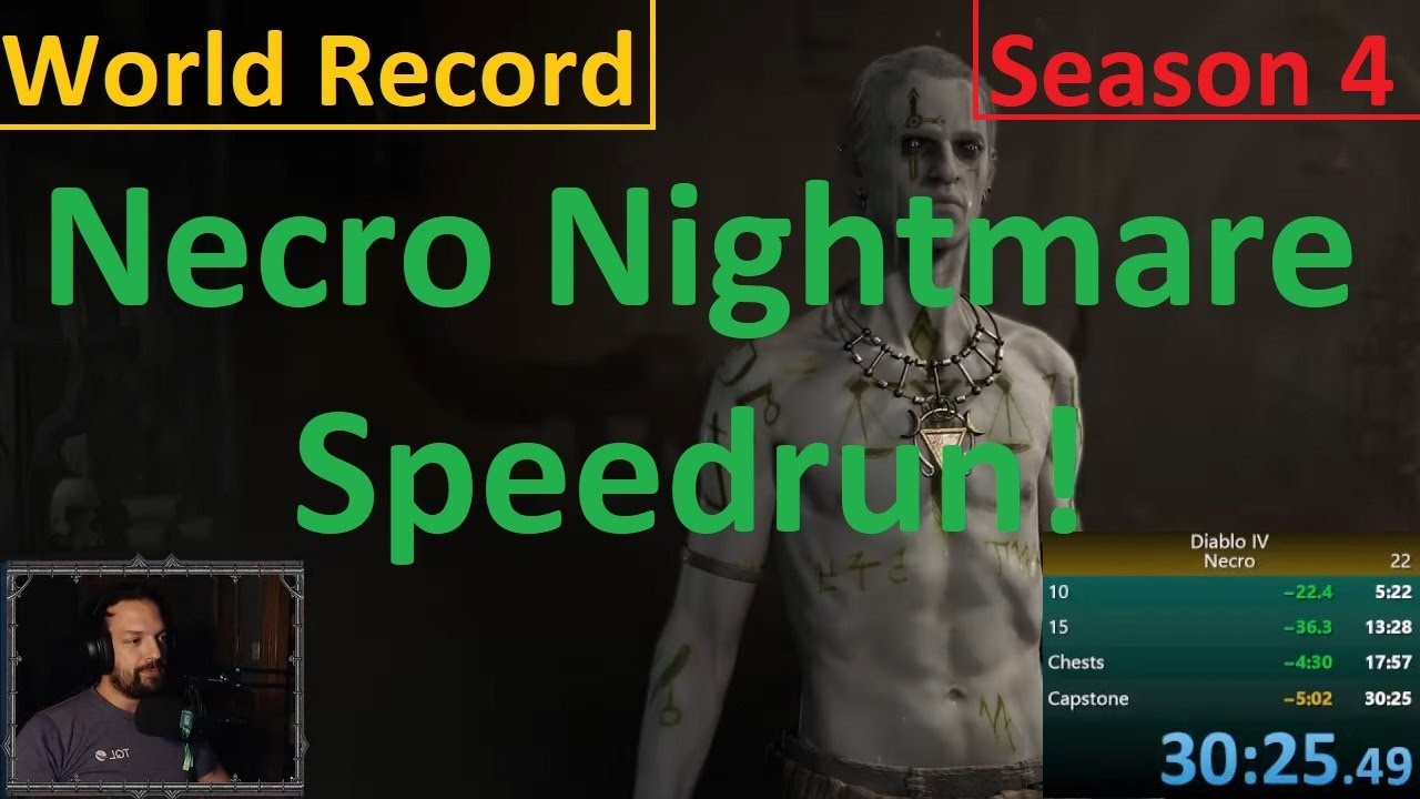 Necro WR Speedrun! 30:24 - Diablo 4