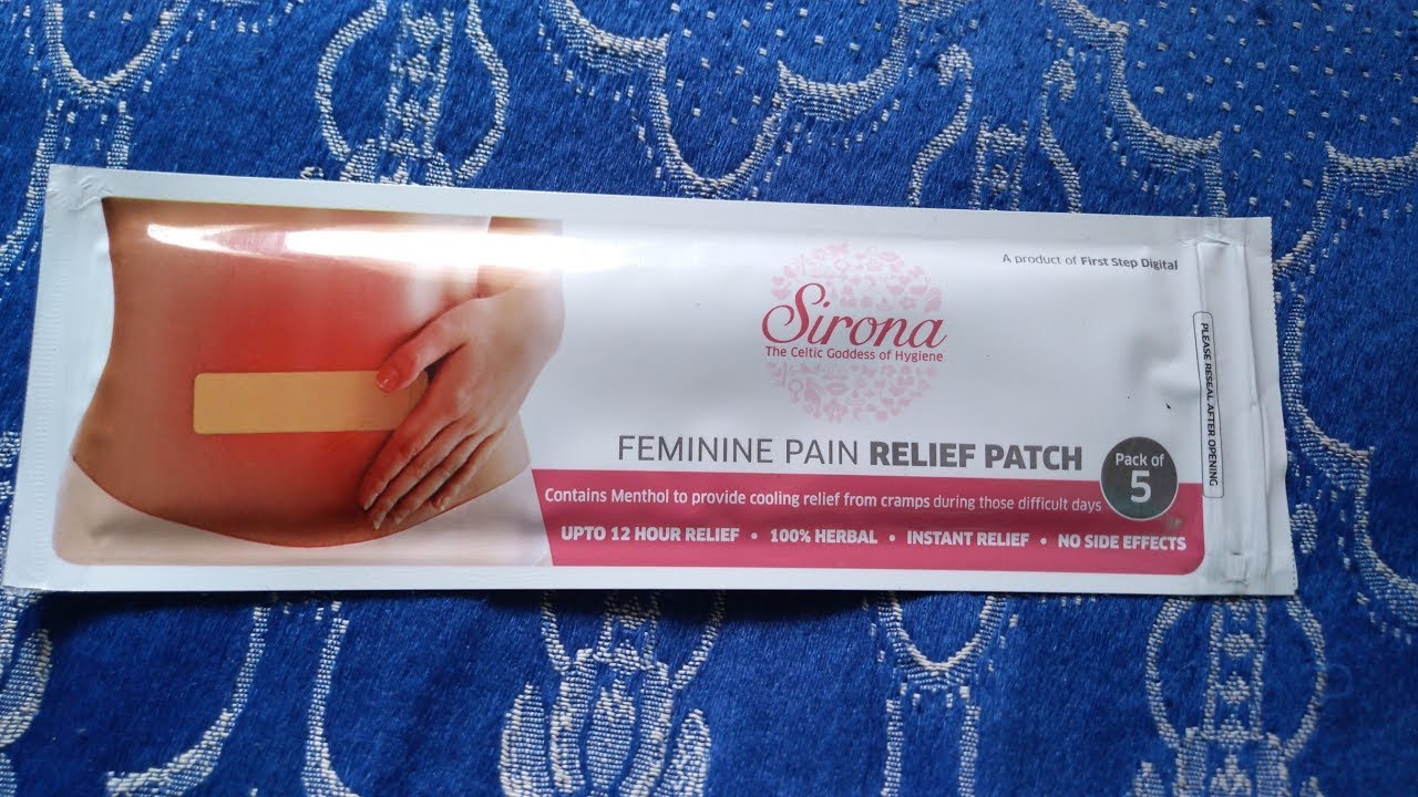 Sirona Pain relief patch| #sirona #menstrual-cramps #painrefief