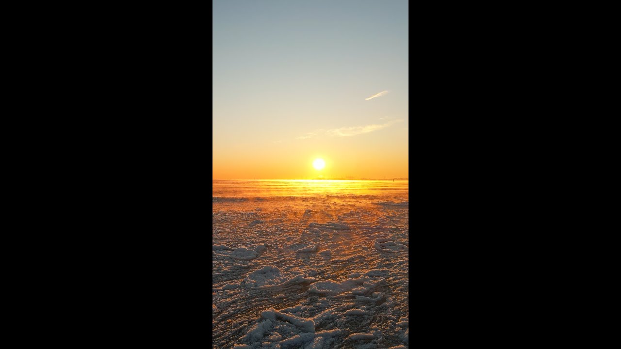 Freezing Winter Sunrise in Sopot. #sopot #winter #frozensea #sunrise