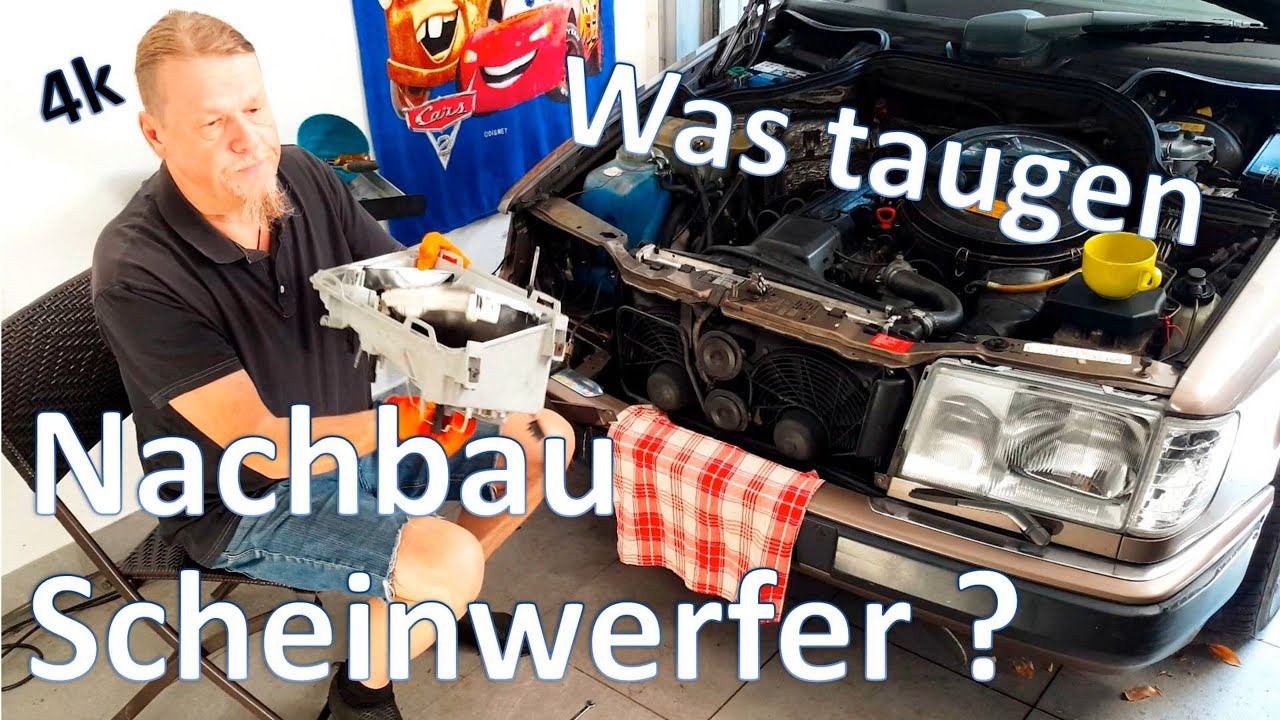 Was taugen Nachbauscheinwerfer für den W124? Aftermarket headlights - replica fari