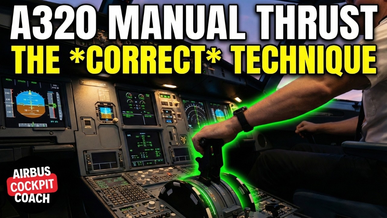 How to Use Manual Thrust in the A320 | Real Airbus Pilot Tutorial (MSFS 2024)