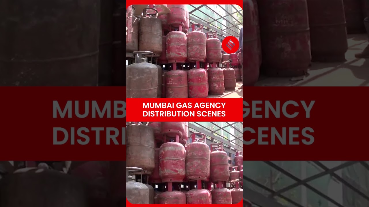 LPG Cylinders Loaded for Distribution at Gas Agency in Mumbai