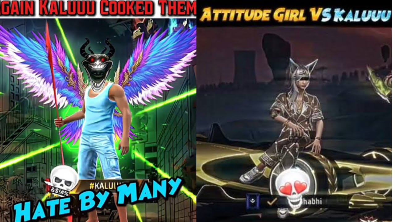 ❤‍🔥❤‍🔥Kaluu cooked them again & attitude  girl ❤‍🔥❤‍🔥(veeru a53) #viral #freefire #trending #hiphop 