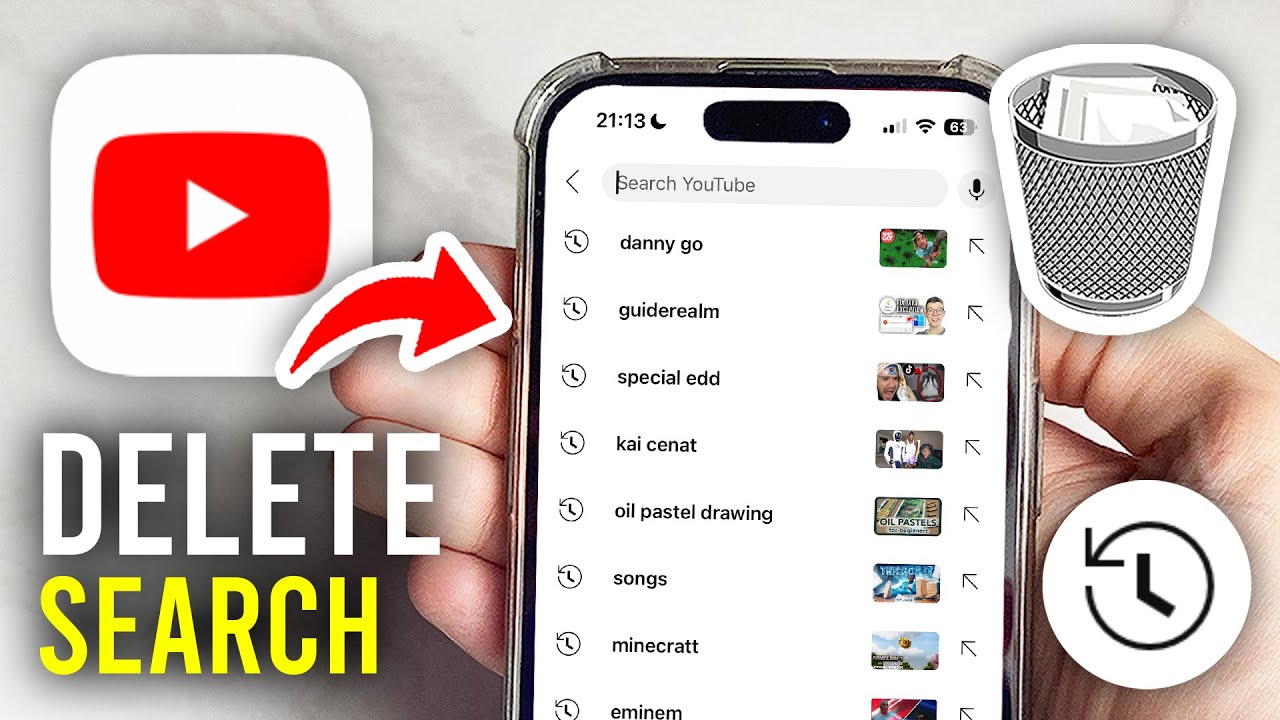 How To Delete Search History On YouTube App - Full Guide