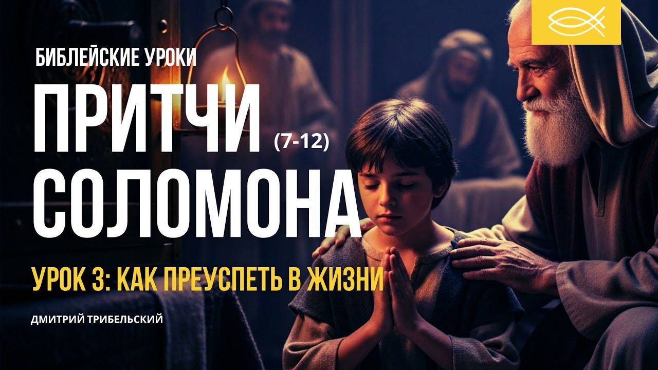 ПРИТЧИ СОЛОМОНА (7-12 главы) | 3 Урок | КАК ПРЕУСПЕТЬ В ЖИЗНИ | Дмитрий Трибельский
