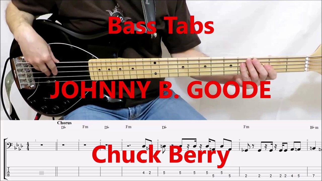 Chuck Berry - Johnny B. Goode (BASS COVER TABS)