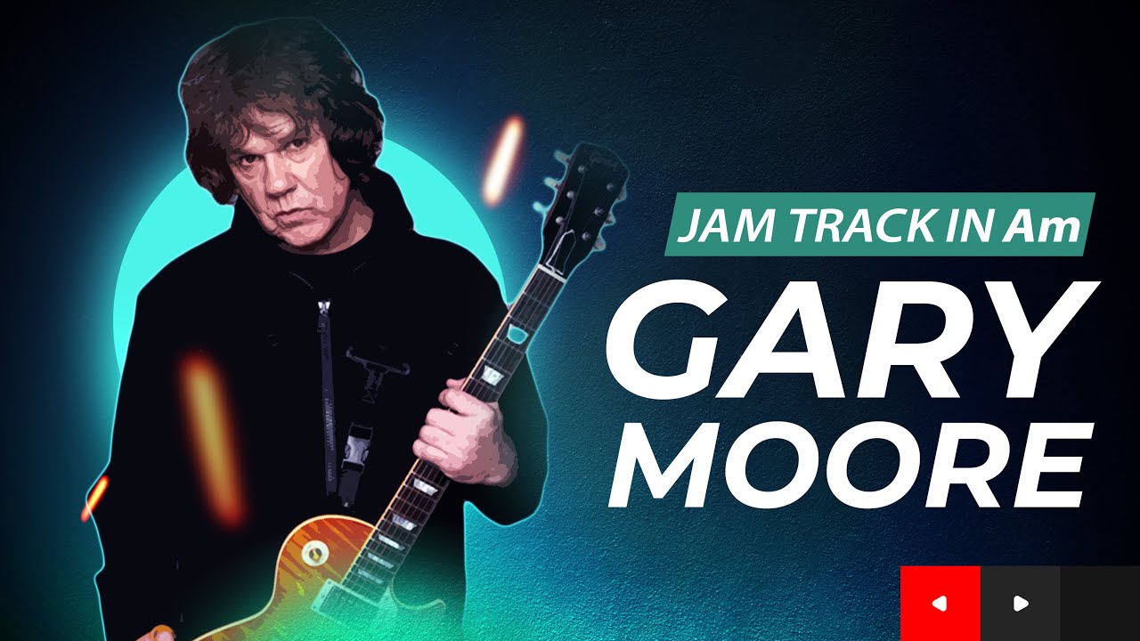 Gary Moore Style Minor Blues Guitar Backing Track in Am for Soloing and Jamming