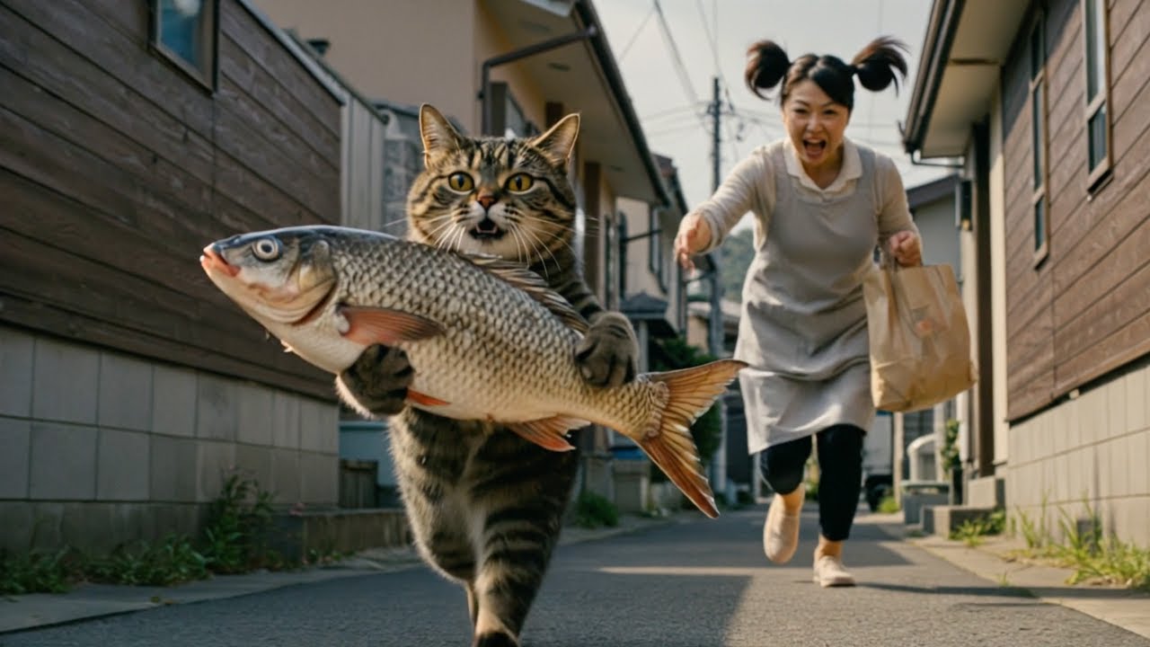 AI架空ドラマ『サザエさんから魚を盗んだドラ猫の末路』