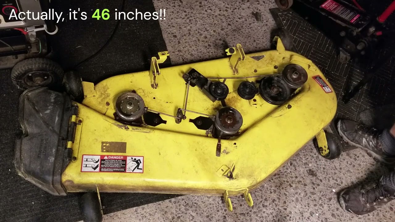 John Deere LT166 Lawn Tractor 46 inch Mower Deck Details