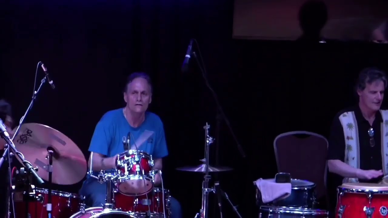 Drummer Bob Holz with The Bob Holz Band featuring Jeremy Kennedy on guitar. 