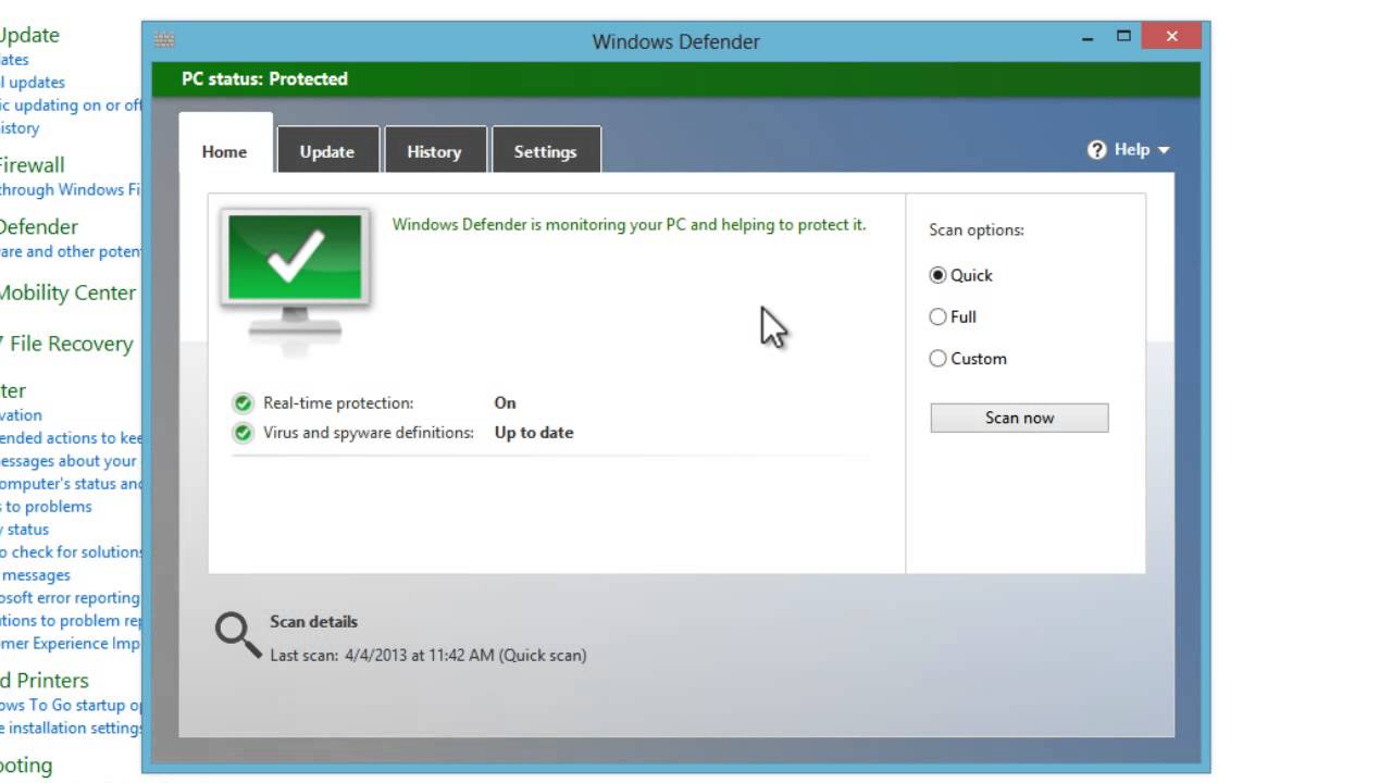 Windows 8 &ndash; Как отключить антивирусное программное обеспечение Защитник Windows