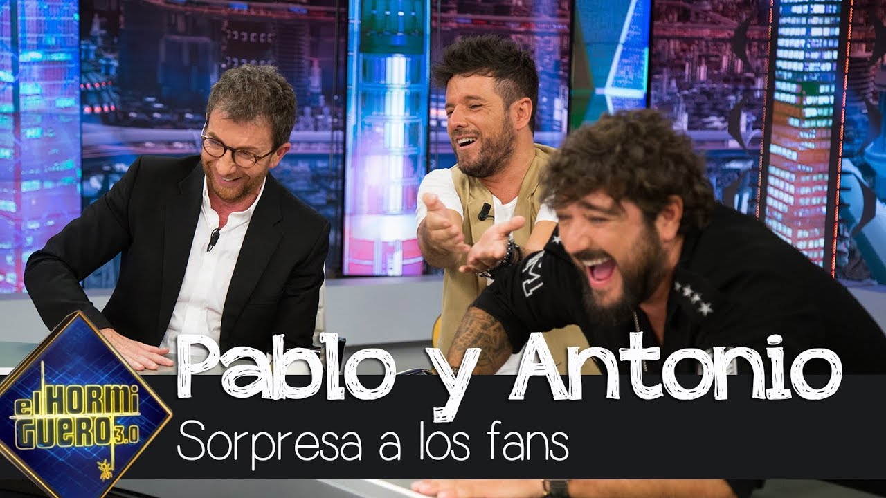 Pablo López y Antonio Orozco sorprenden a sus fans - El Hormiguero 3.0