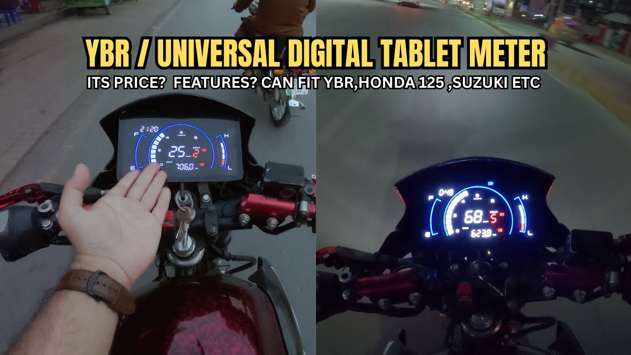 Insane YBR Modification You’ve Never Seen Before | Digital Tablet Meter Install Pakistan