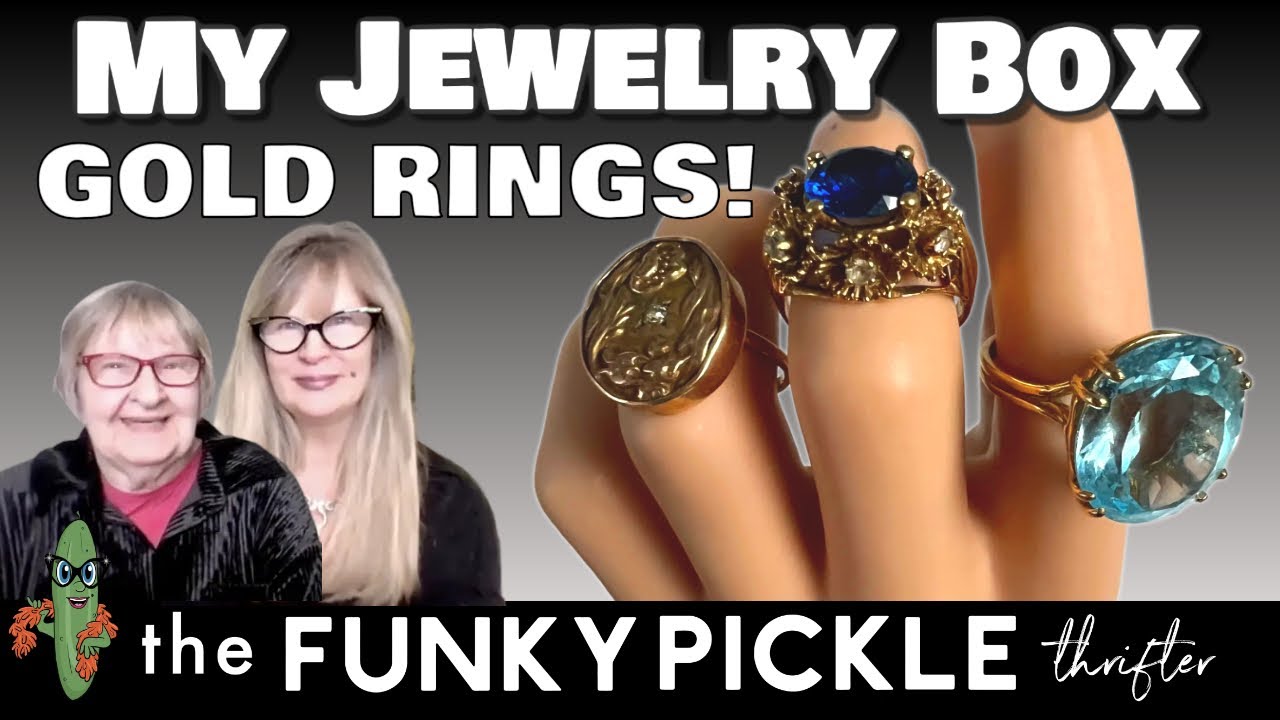 MORE Real Gold Finds from Thrift Stores and Yard Sales! PLUS My Mom's RING Collection