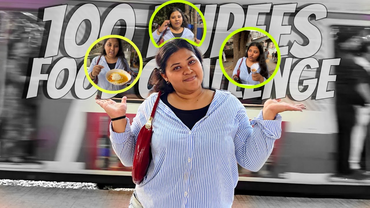 EATING 10 HEALTHY FOOD FROM 10 DIFFERENT PLACES IN 100 RUPEES CHALLENGE | VLOG |