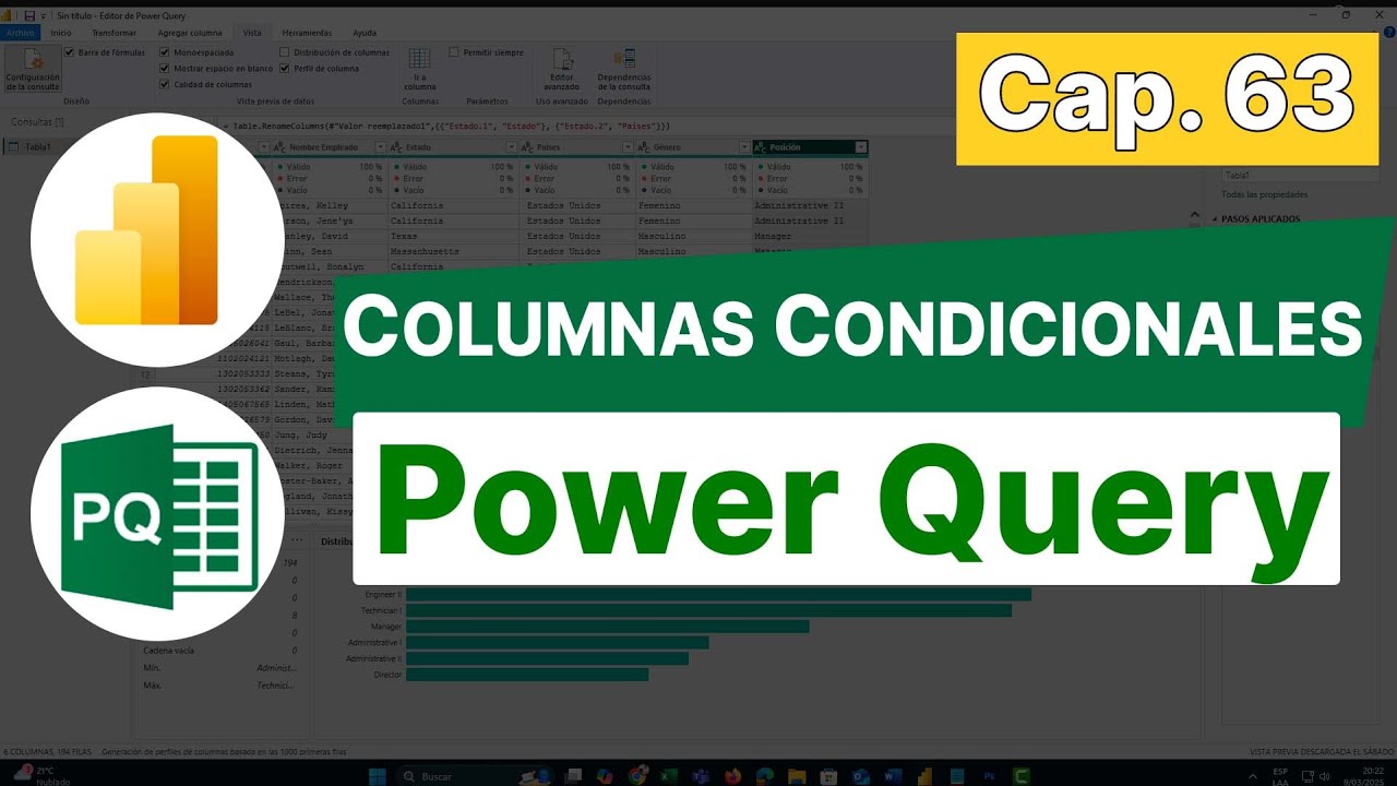Columnas Personalizadas y Condicionales en Power Query (Paso a Paso)