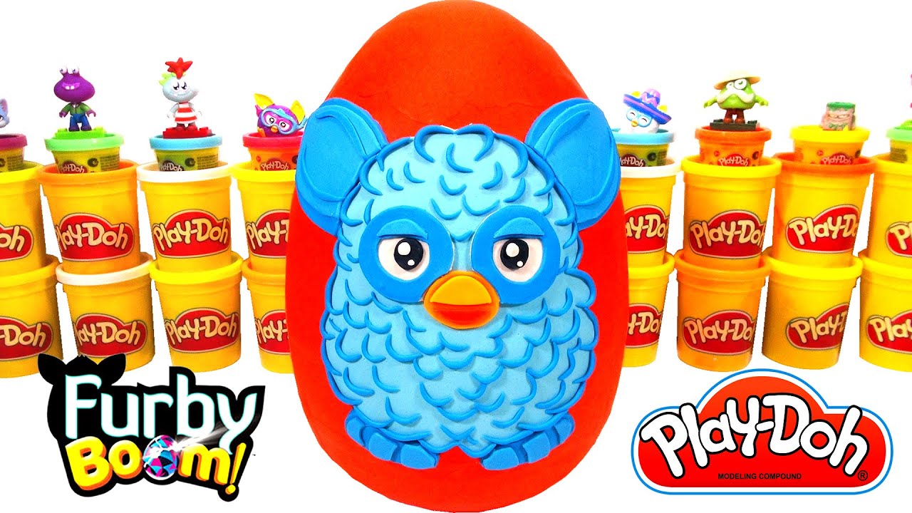 Huevo Sorpresa Gigante de Furby en Español de Plastilina Play-Doh