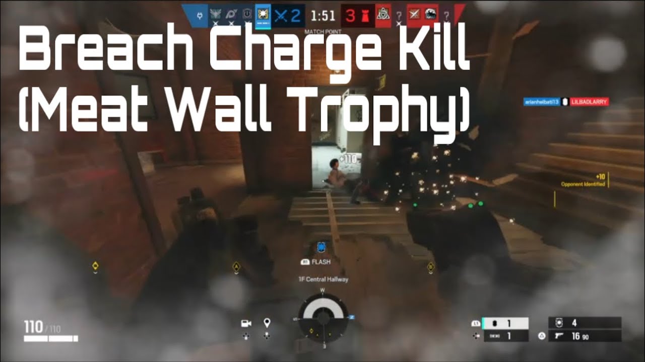 Rainbow Six Siege-Easiest Way To Get a Breach Charge Kill(Meat Wall) #rainbowsixsiege #foryou  #game