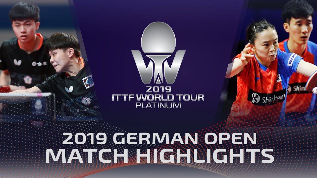 Lin Yun-Ju Cheng I-Ching vs Lee Sangsu/Jeon Jihee | 2019 ITTF German Open Highlights (1/4)