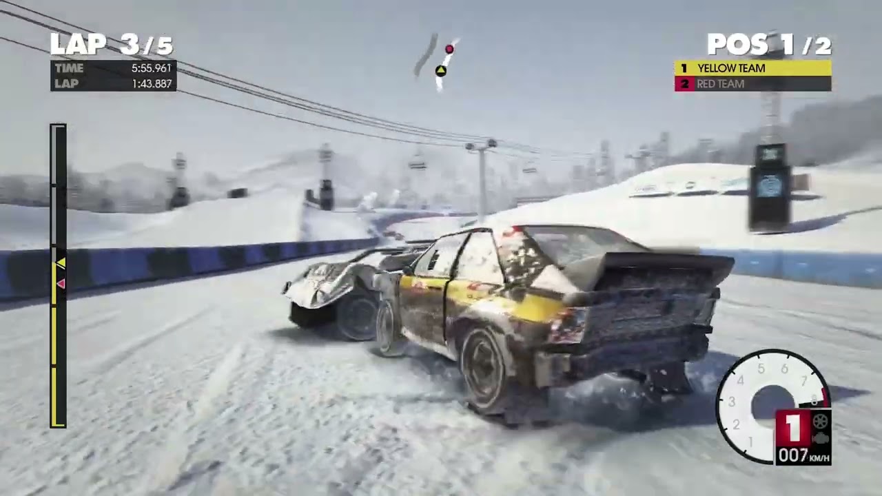 DiRT 3 Cat N Mouse 10.01.2026, 4vs4, red team caught up at lap 4