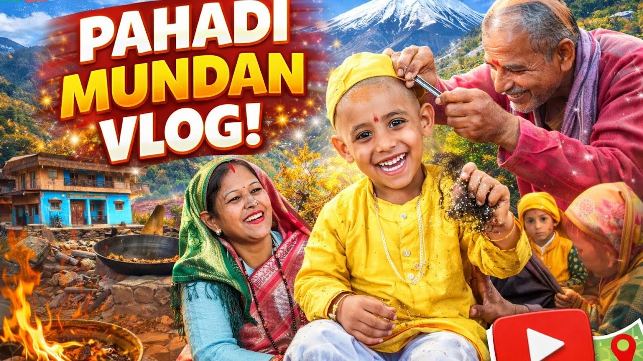 Pahadi mundan cocktail party || #villagelifestyle #pahadilifestylevlogcoolpahadi 
