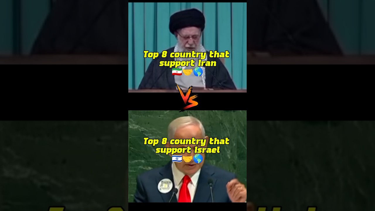 countries that support Israel vs Iran #iran #israel #support #country