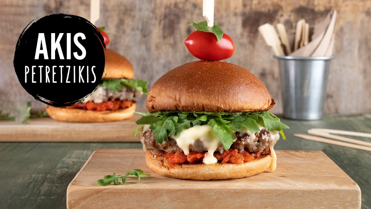 Italian Βurger | Akis Petretzikis