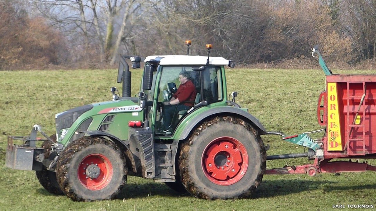 Épandage de fumier SARL Tournois | Fendt 824 & 722 | Deguillaume